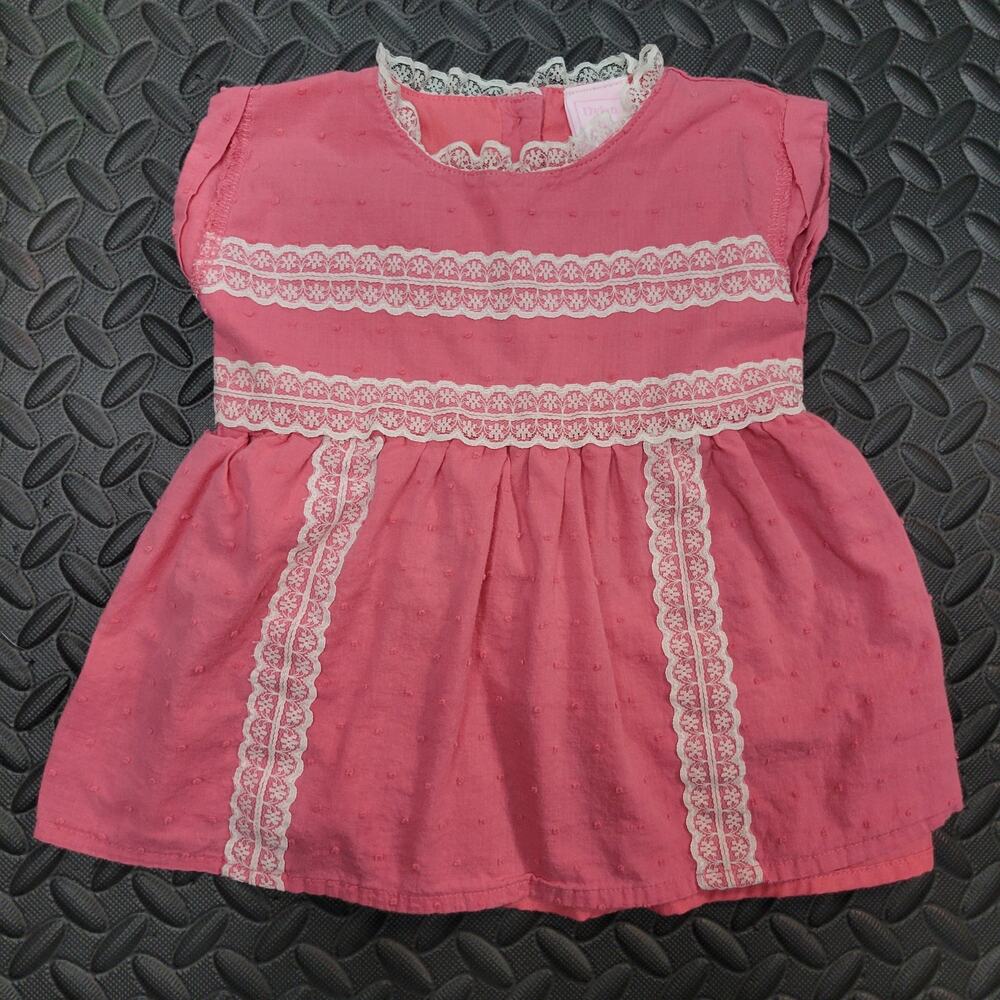 Dylan & Abby Girls Dress Lace Coquette Fairycore Cottagecore 6-9 Months Summer